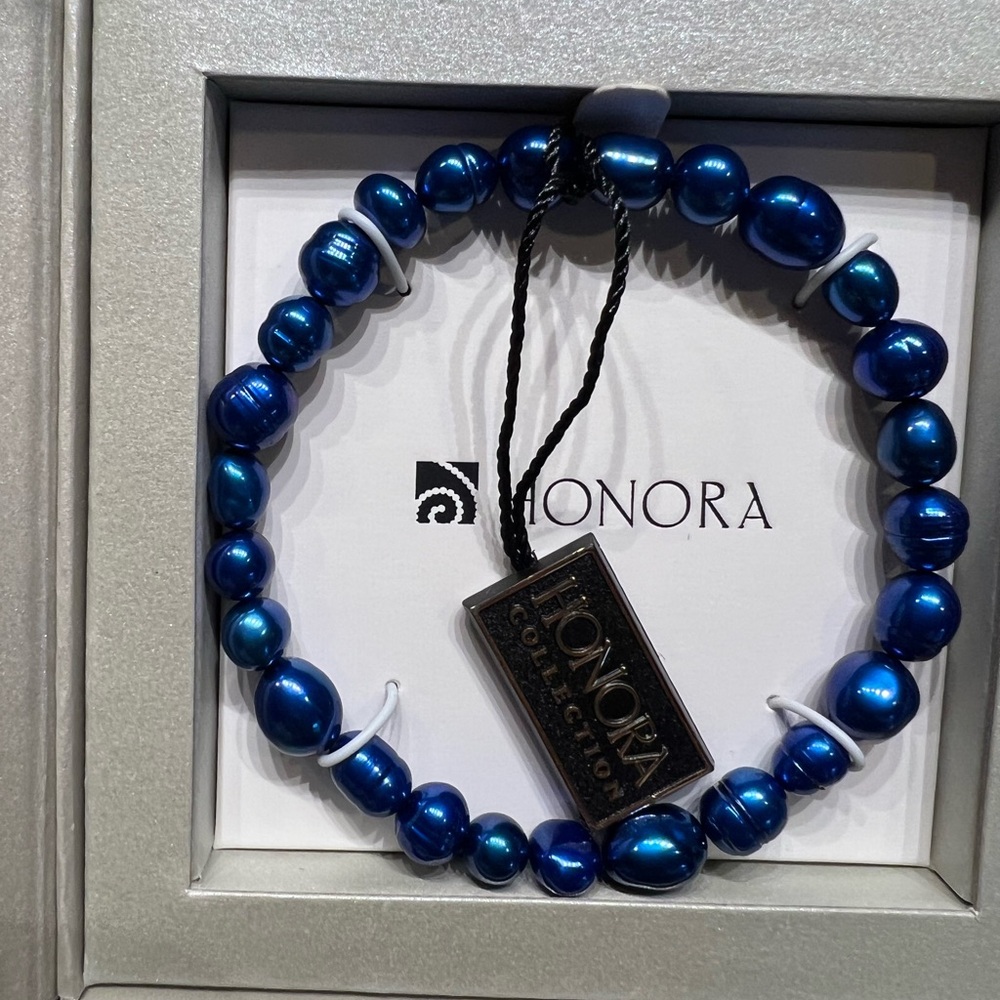 Honora Blue Pearl & Purple Bracelet. Bundle - Picture 4 of 5